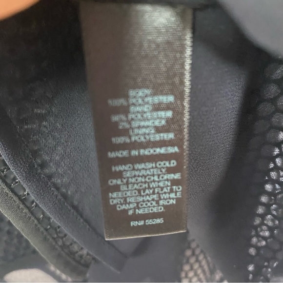 NEW- Express Black Mesh Spaghetti Strap Flowey Tank M - Picture 7 of 9